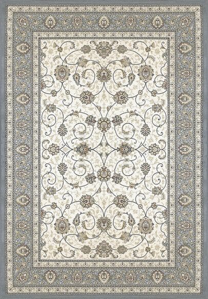 Dynamic Rugs ANCIENT GARDEN 57120-6454 Ivory and Light Blue